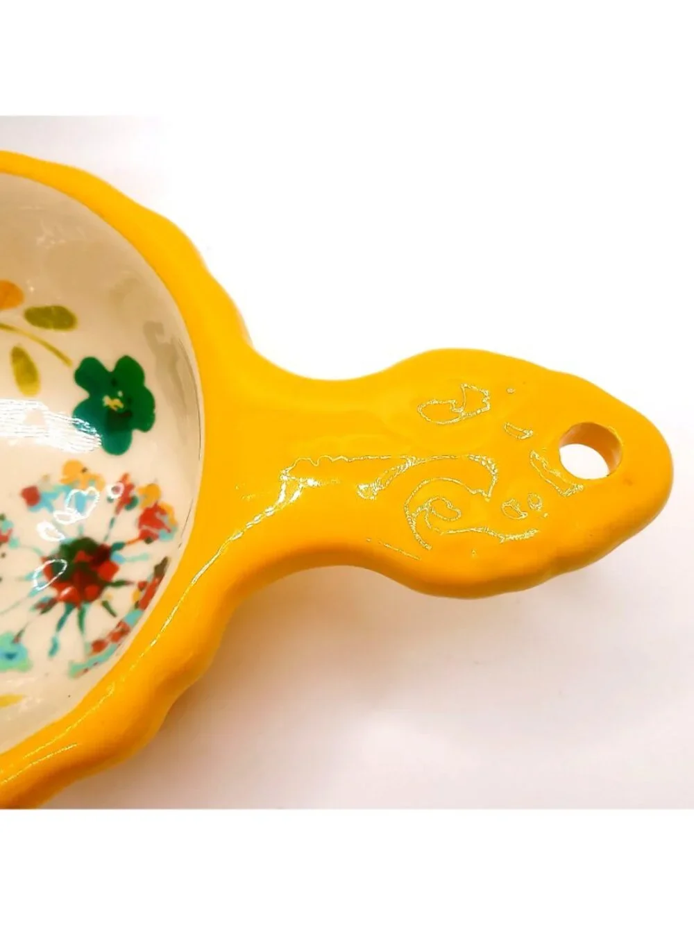 Pioneer Woman Willow Stoneware Measuring Spoon Scoop Set 4 Floral Kitchen Decor